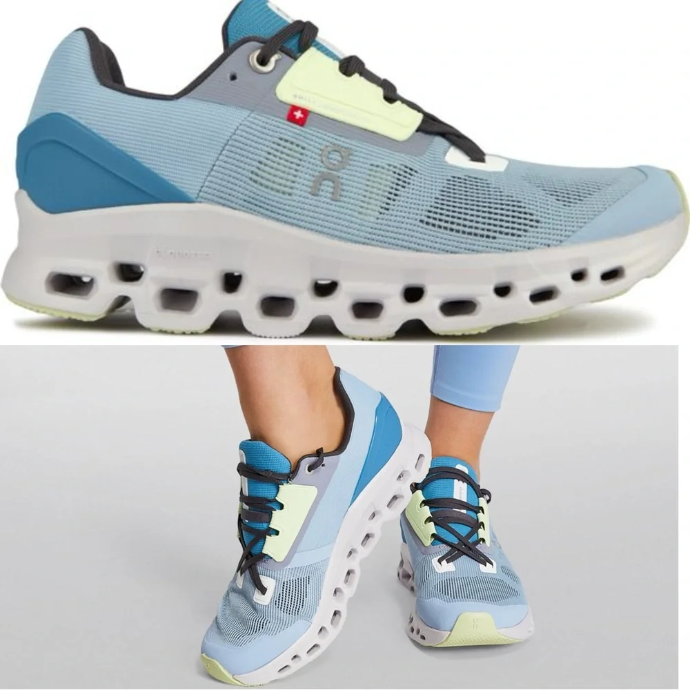 NEW Womens On Running Cloudstratus Chambray Lavender Size 9.5 Shoes Sneakers - Picture 1 of 11